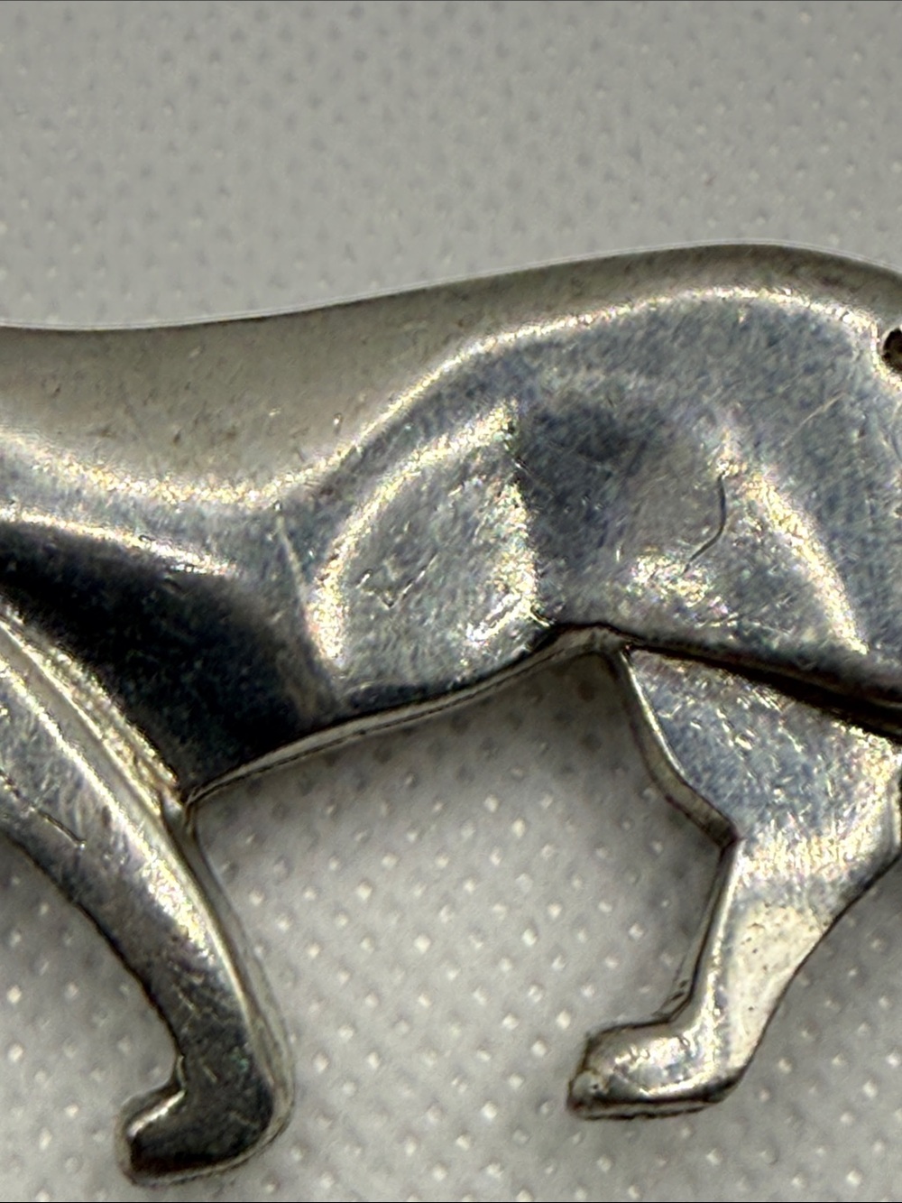 Vintage Made in England Silver Tone Panther Brooch Pin rare find - Picture 4 of 15